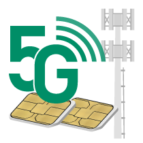 5G NR Mobile Modem Dual SIM Card Slots