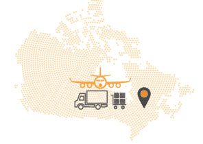 Free Shipping from Quebec Canada