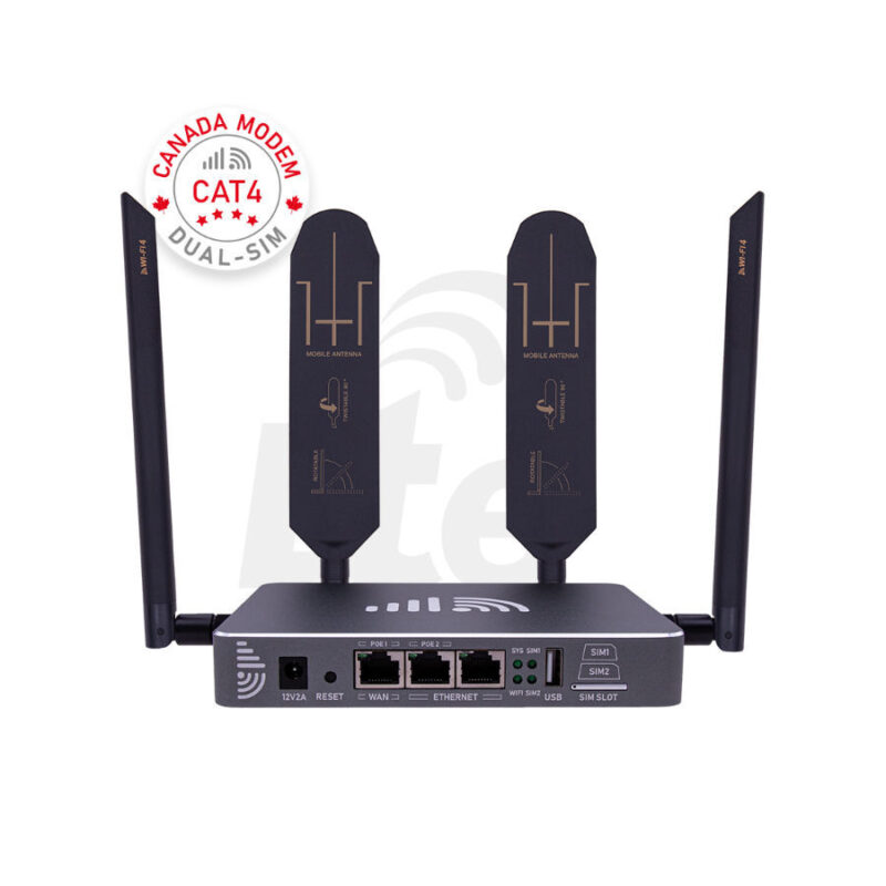 Canada Cellular 4G Router CAT4 LTE Modem Dual SIM Slots