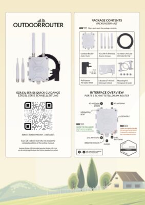 EZR33L Outdoor 4G Router Quick Guidance