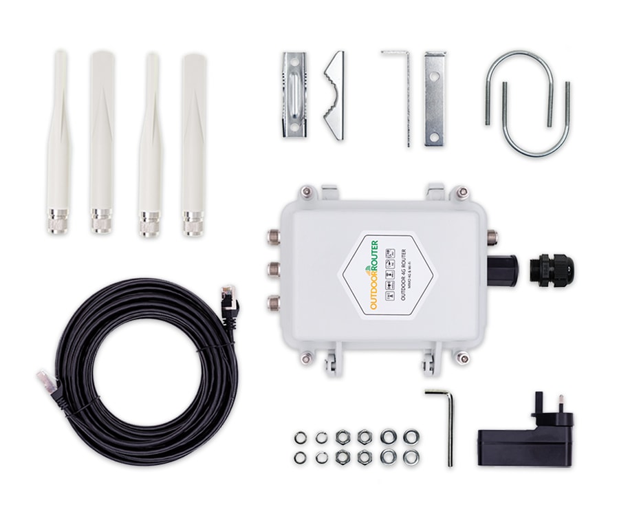 EZR33 Outdoor 4G Router Full Set in Box