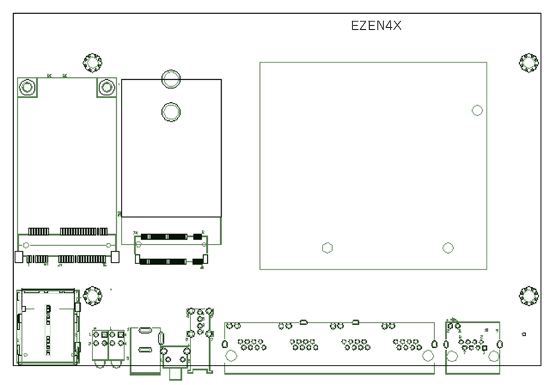 Ezen4X Router Motherboard PCBA